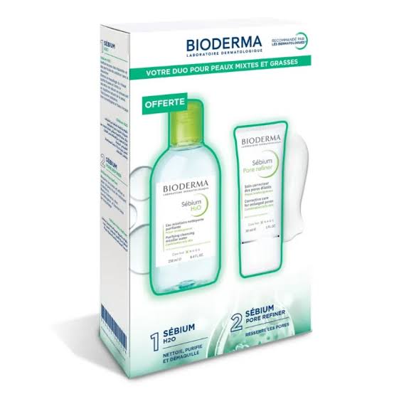 BIODERMA COFFRET SEBIUM PORE REFINER + SEBIUM H2O 250ML